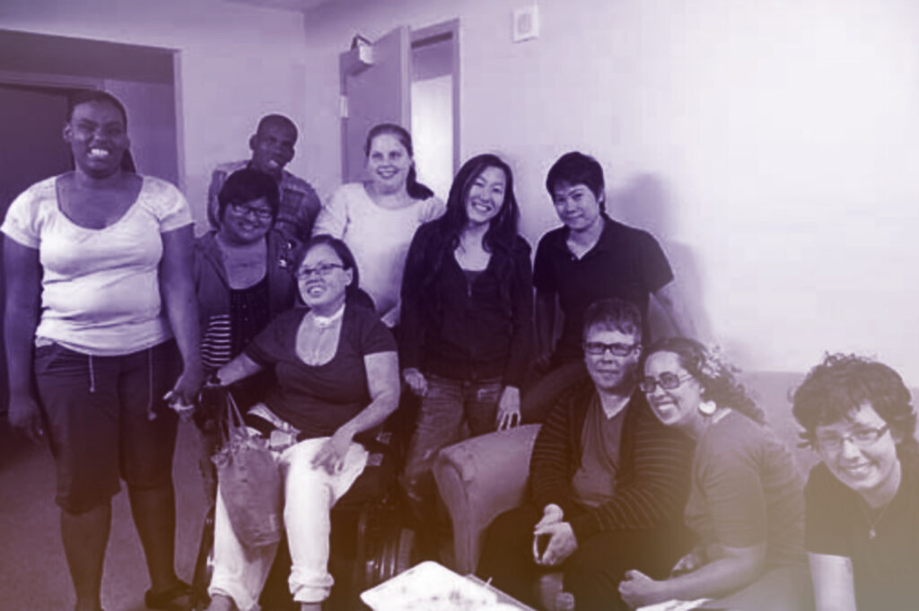 Un grupo de organizadores de justicia de discapacidad