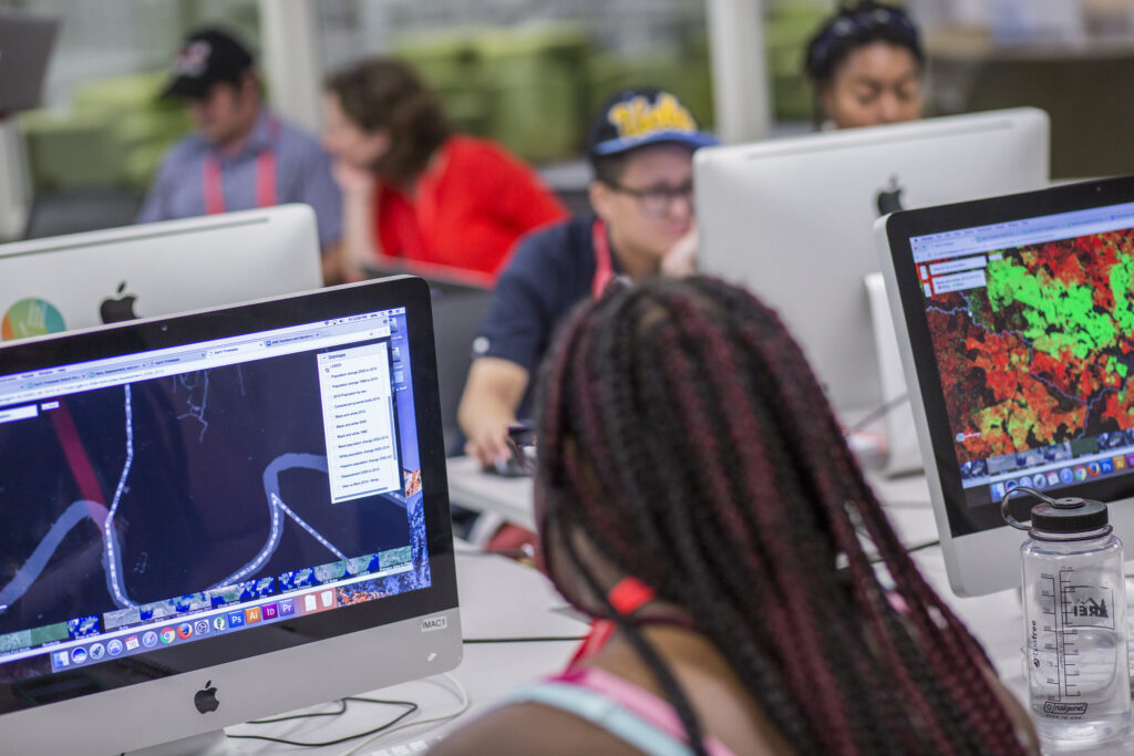 AMCers working on desktop computers